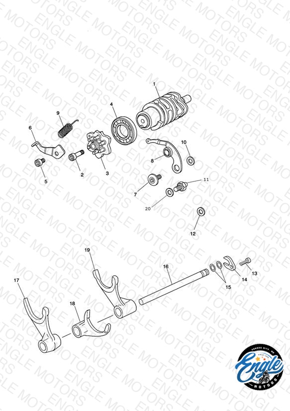 Gear Selector Drum > Eng 563846