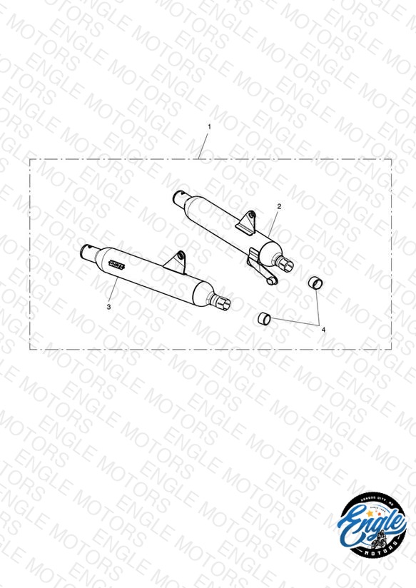 Silencer, Pair, Off Road