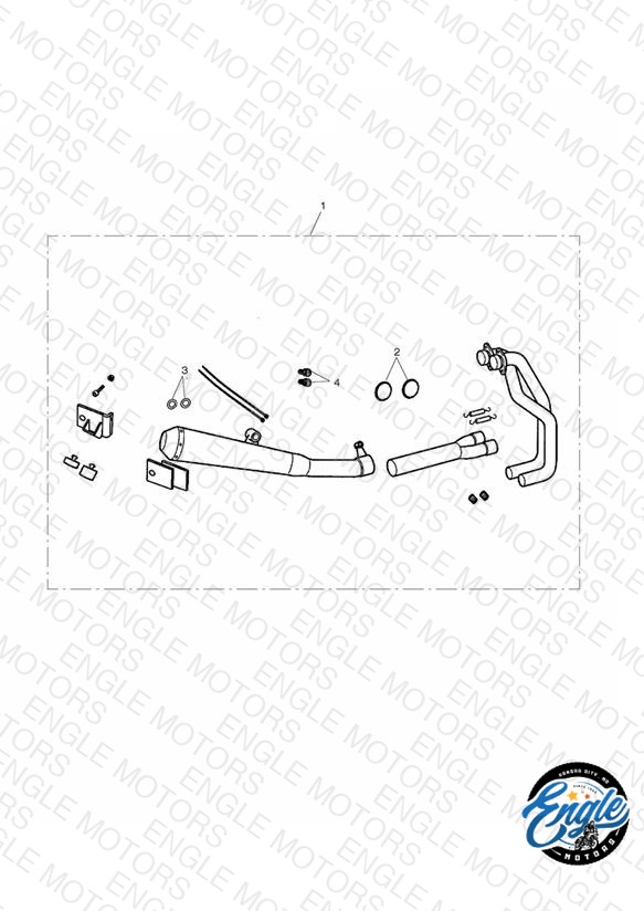 Exhaust System Assy, Arrow 2:1