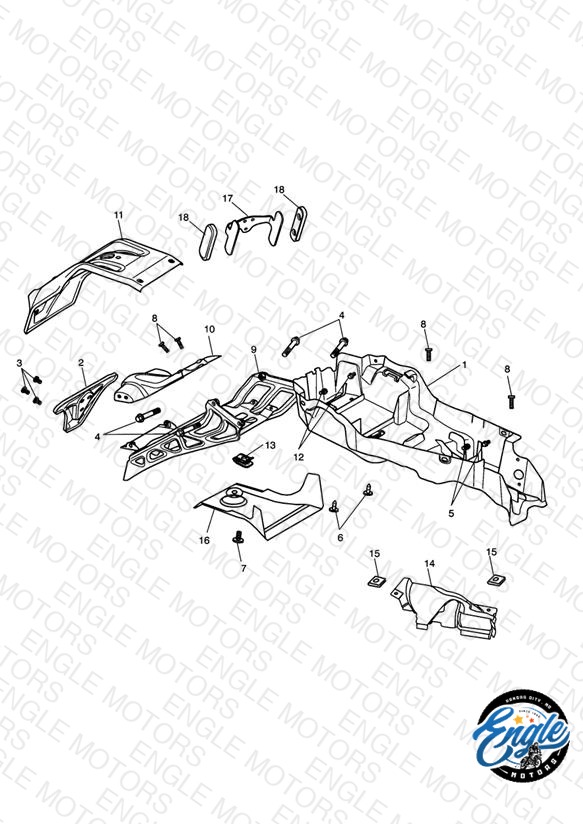 Rear Mudguard & Battery Box