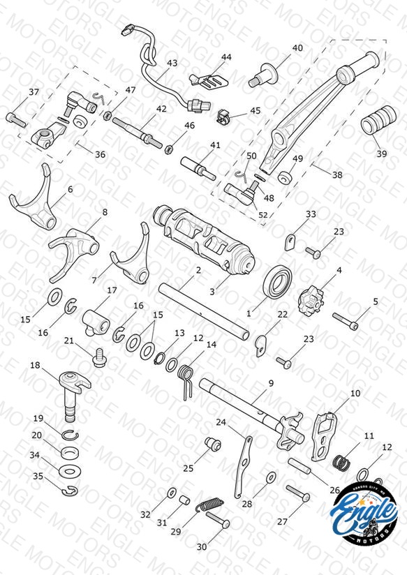 Gear Selectors & Pedal