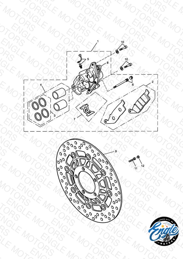 Front Brake Caliper & Discs