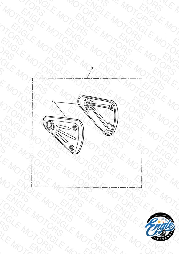 Footrest Hanger Kit, Std