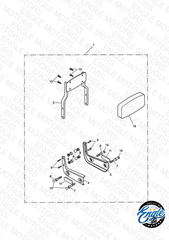 Passenger Backrest Std Kit