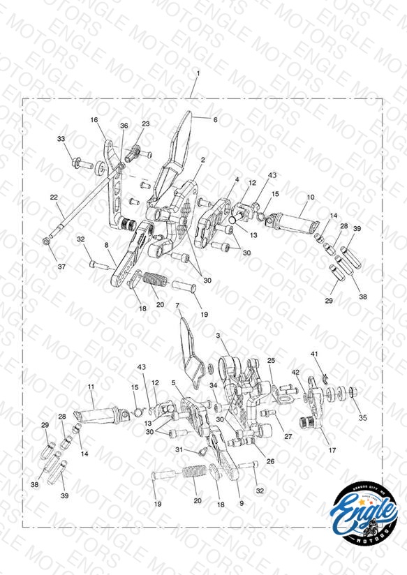 Rear Sets, Adj, Std