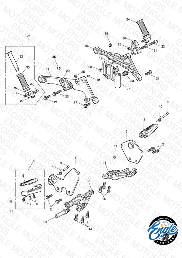 Footrests & Mountings