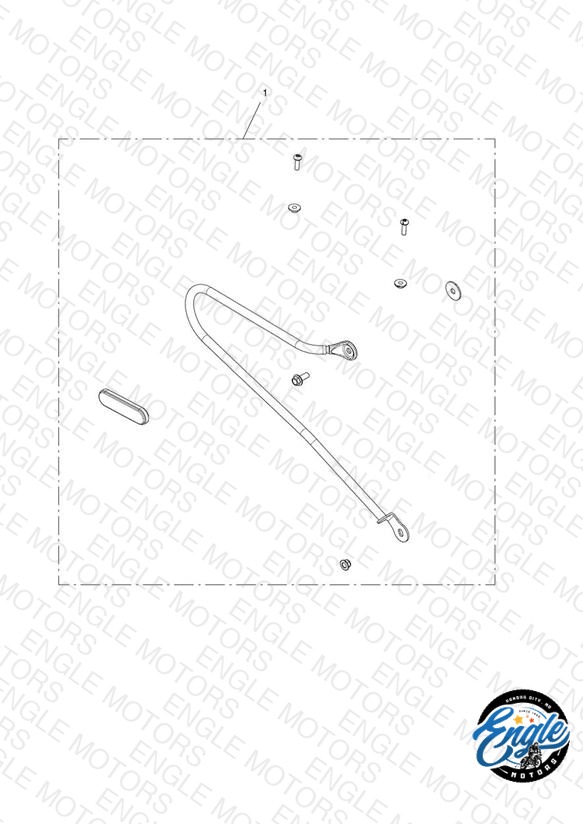 Pannier Rail Kit, RH