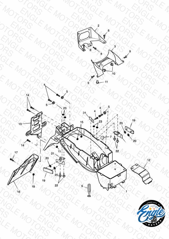 Rear Mudguard & Battery Box