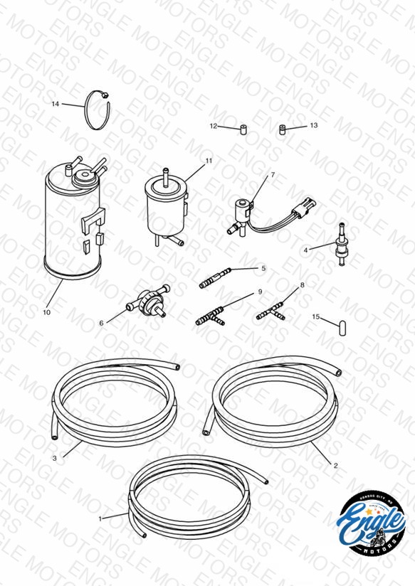 Evaporative Loss Equipment 3 Cyl (US California Models Only)