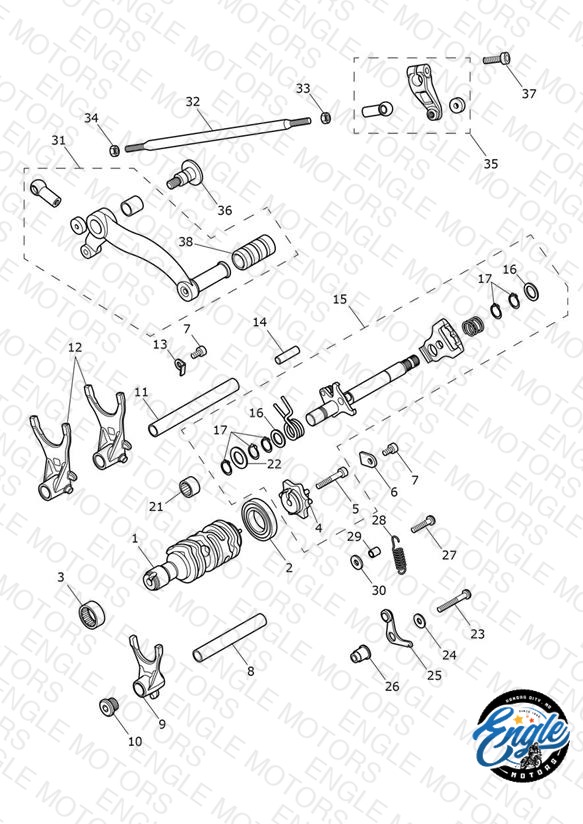 Gear Selectors & Pedal