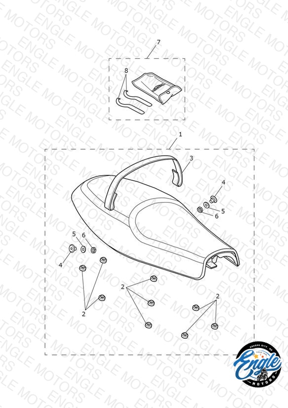 Seat Assembly & Toolkit - Dual Seat Version > 804035