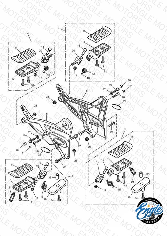 Footrests & Mountings 55072 »