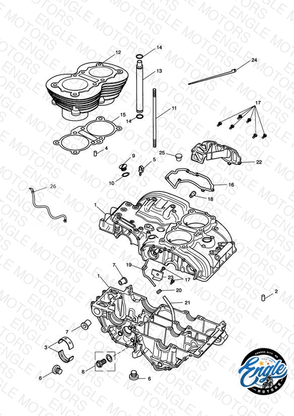 C/case & Ftgs - Bonny Eng No 221609 > (Expt Eng No's 229407 > 230164)