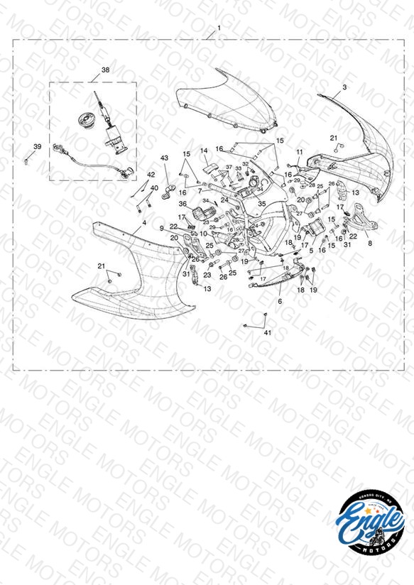 Front Fairing Kit, Painted -                  > 749069