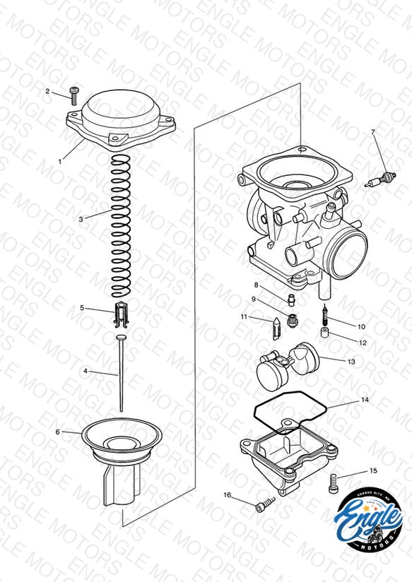 Carburettor Parts Carburettor assembly T1240660
