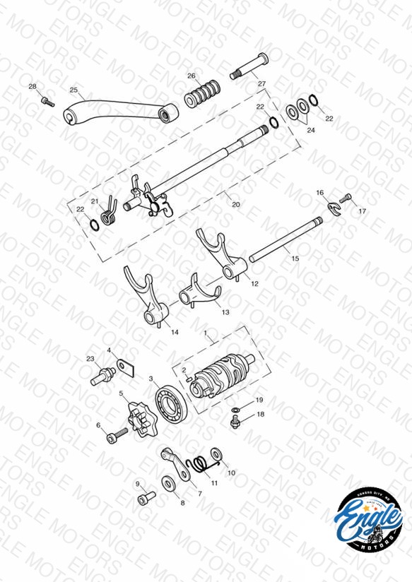 Gear Selectors & Pedal