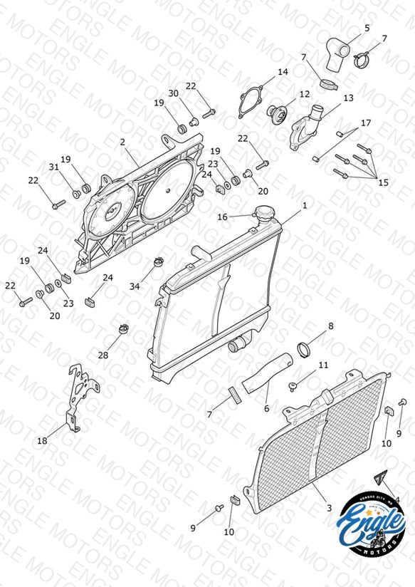 Radiator, Fan & Thermostat