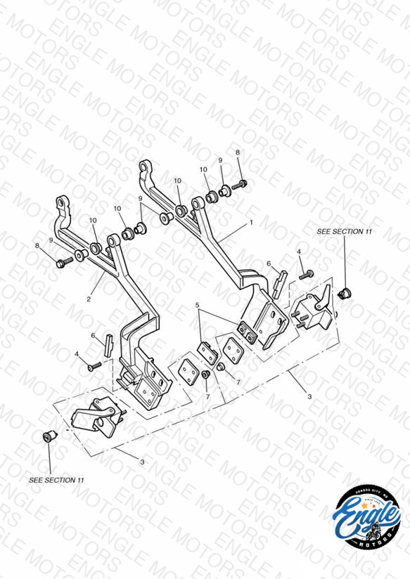 Luggage Mounting Rails Sprint Executive