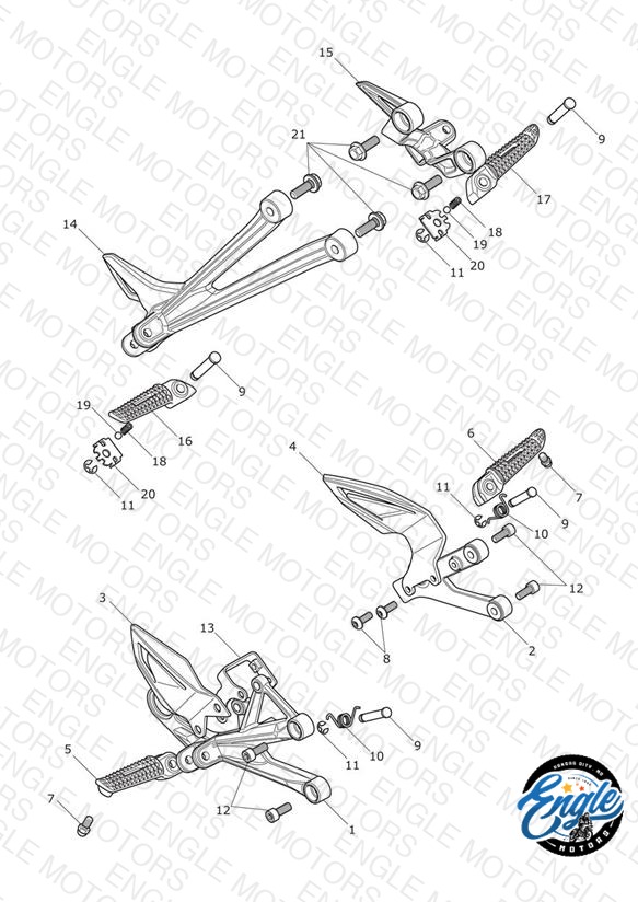 Footrests & Mountings