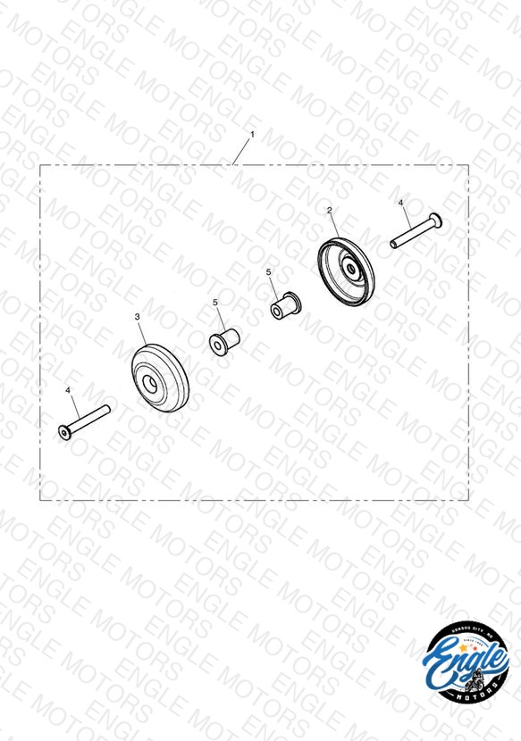 Swing Arm Pivot Cover Kit, Silver