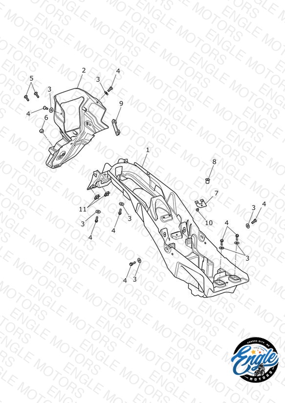 Rear Mudguard & Battery Box