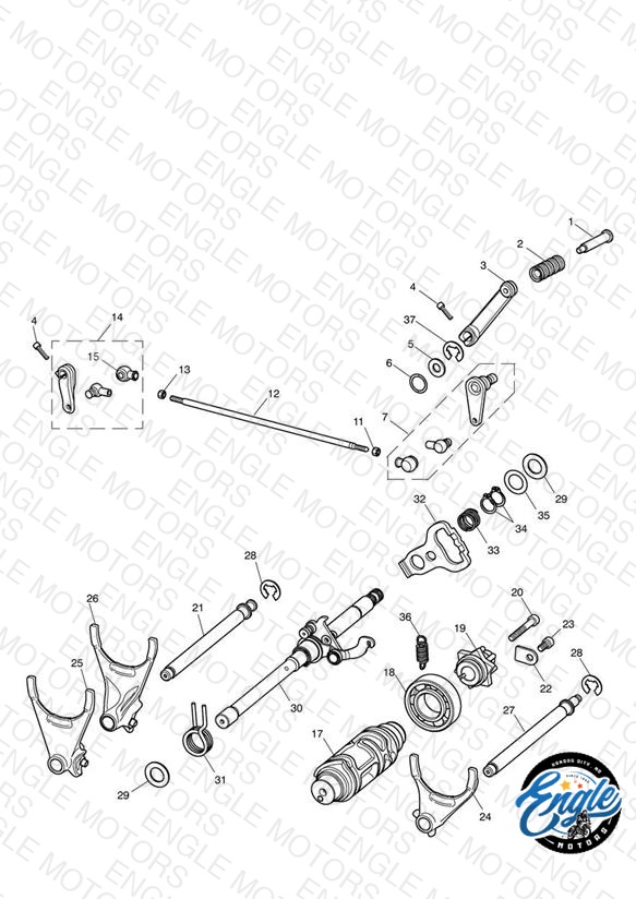 Gear Selectors & Pedal