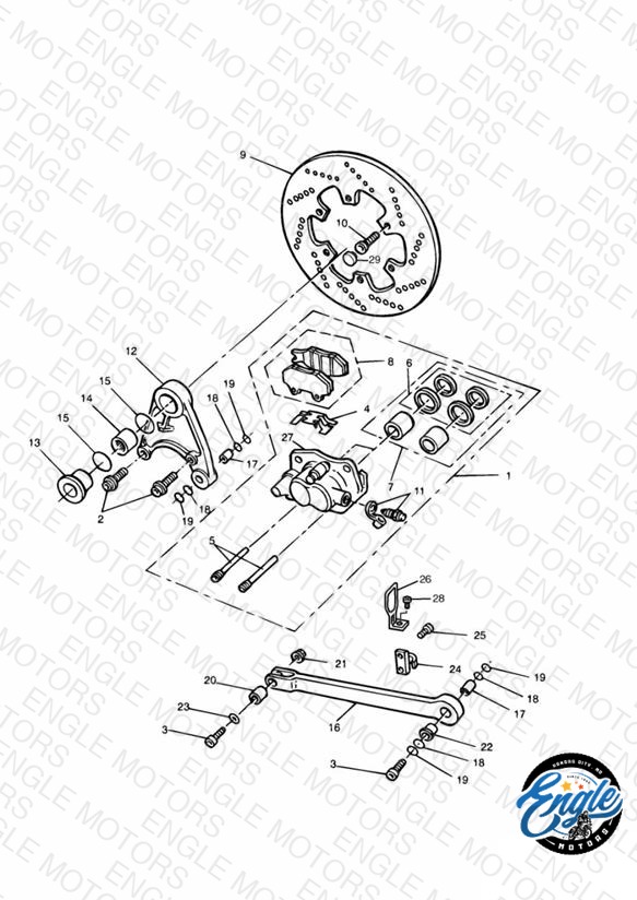 Rear Brake Disc and Caliper