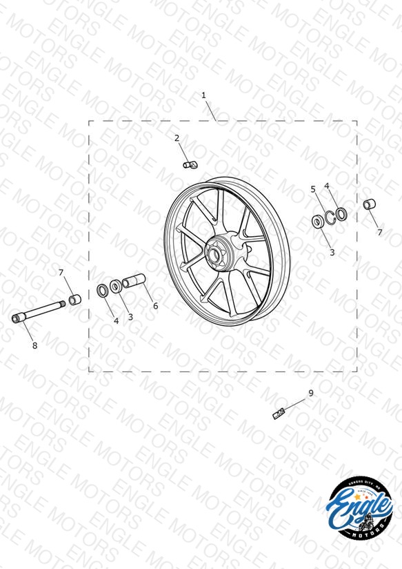 Front Wheel > 914972 - All Expt BR & IN, > 917474 - BR & IN Only