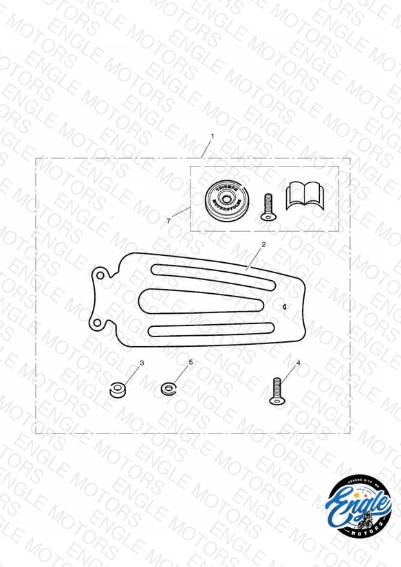 Chrome Single Seat Rack, Pressed