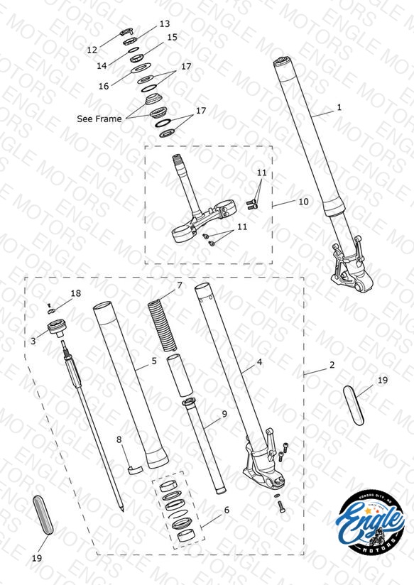Front Forks & Lower Yoke Assy