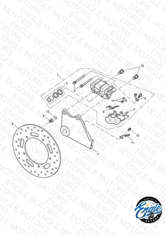 Rear Brake Caliper & Disc