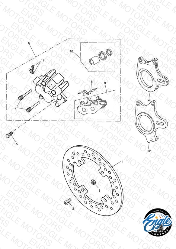 Rear Brake Caliper & Disc