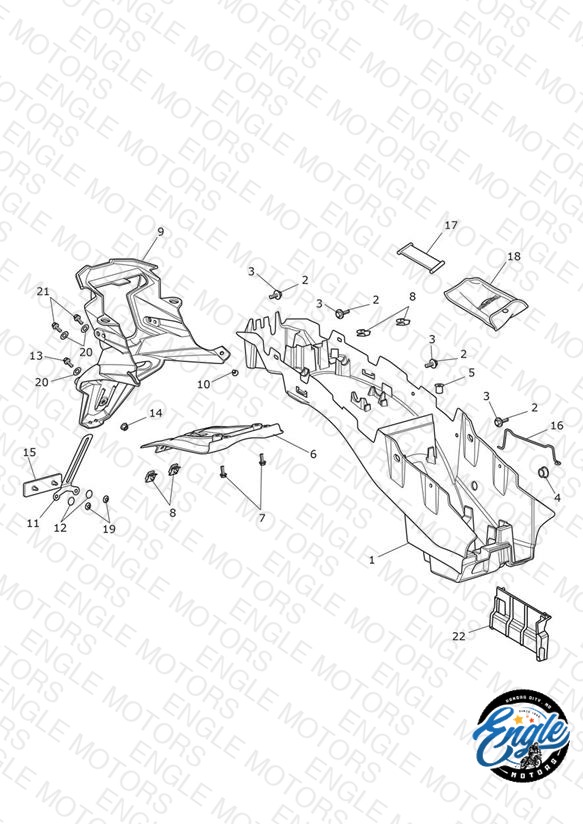 Rear Mudguard & Battery Box