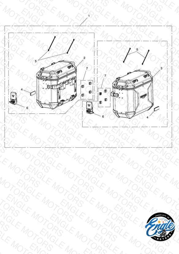 Pannier, Aluminium, Kit, Black