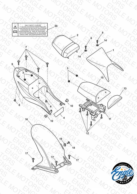 Bodywork - Rear Side Panels and Seat