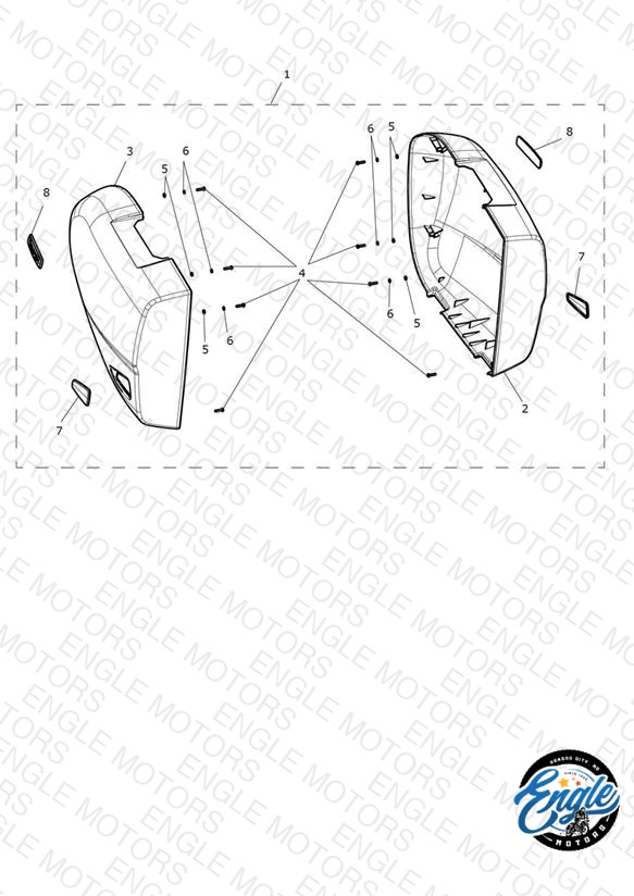 Pannier, 2 Box Lid Kit