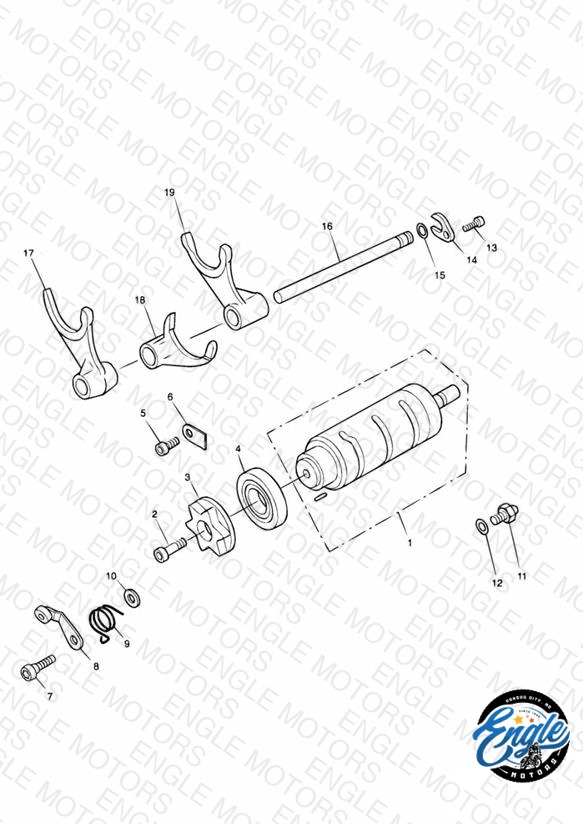 Gear Selector Drum