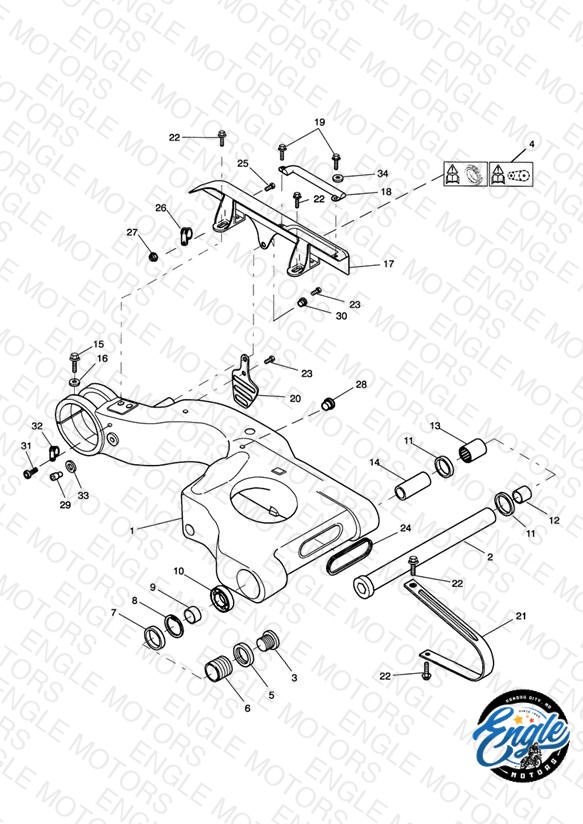 Swinging Arm Single sided swingarm