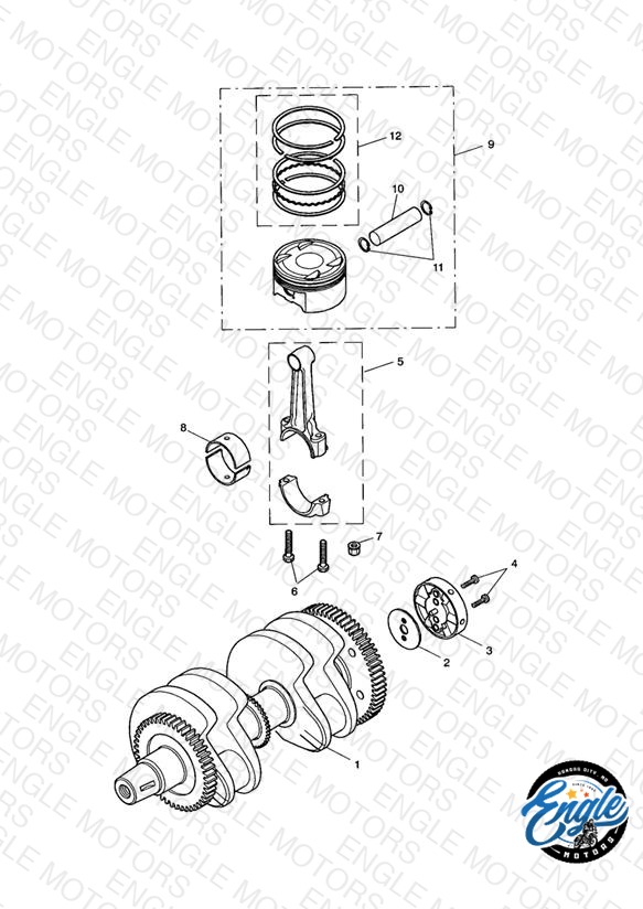 Crankshaft/Conn Rod and Pistons - Bonneville