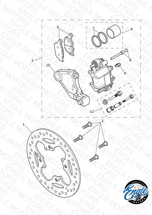Rear Brake Caliper & Disc