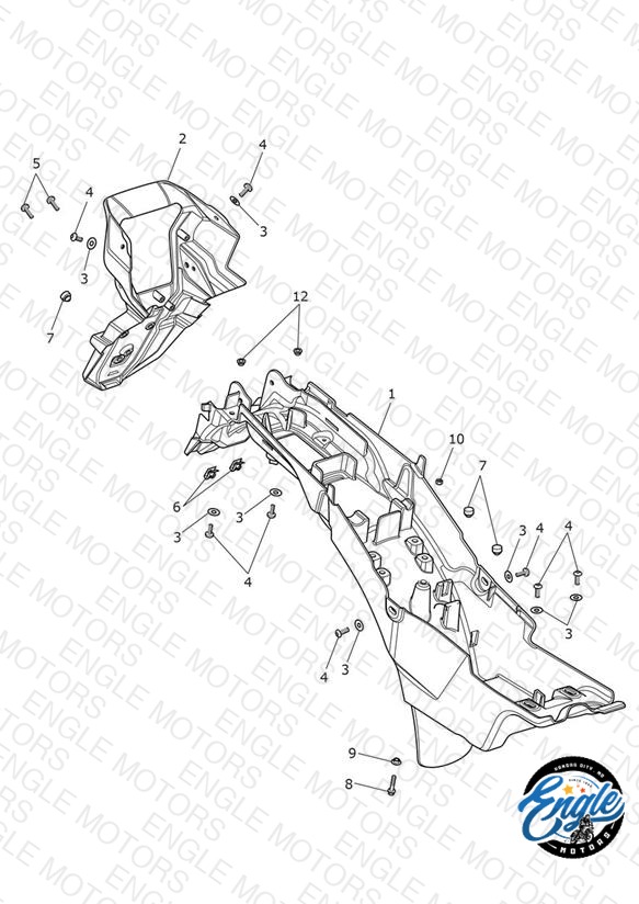 Rear Mudguard & Battery Box