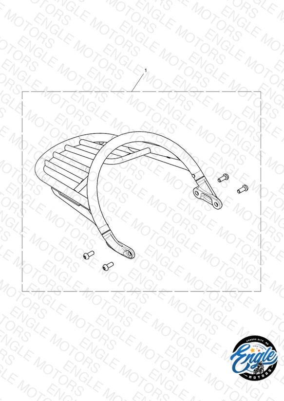 Grab Rail & Rack Kit, Chrome