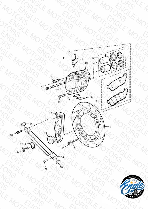 Rear Brake Disc and Caliper