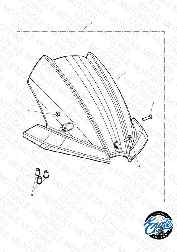 Flyscreen Visor Kit - 482182 >