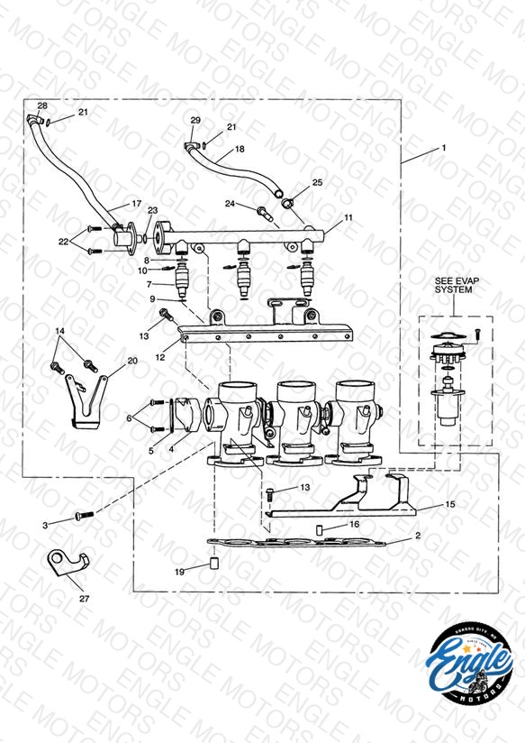 Throttles, Injectors & Fuel Rail Eng No > 207446