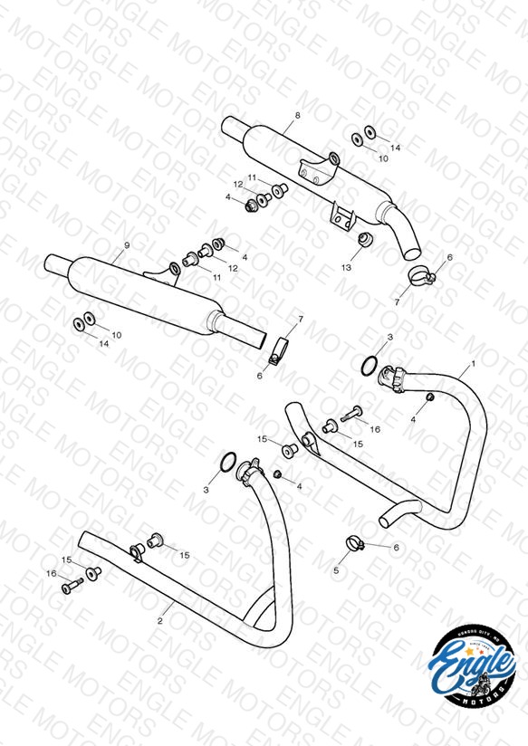 Exhaust System - N/A to Bonneville Spirit