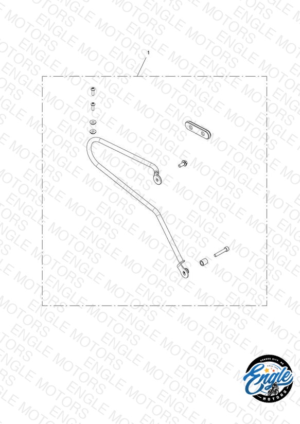 Pannier Rail Kit, LH