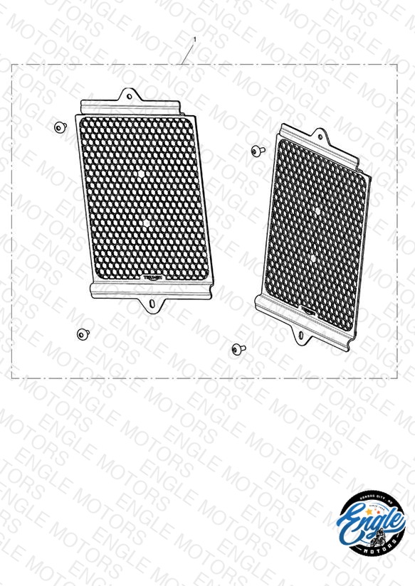 Aluminium Radiator Guard, Silver