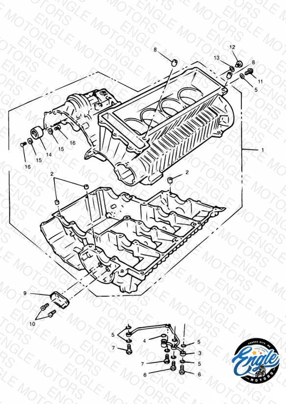 Crankcase 4 Cylinder