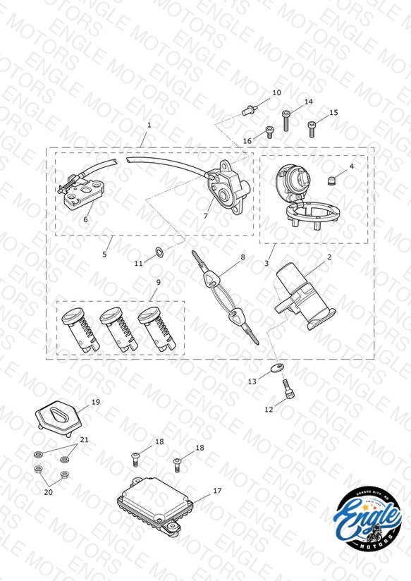 Ignition Switch & Lock Set